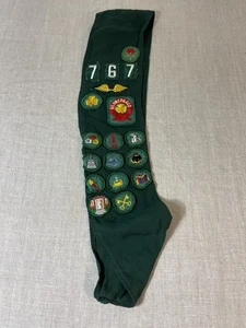 De Colección Girl Scout Faja Insignias Parches Años 70 80 Amapola Trébol Llaves Libros Capitales Alas - Imagen 1 de 5