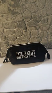 Taylor Swift the Eras Tour Velvet Black Cosmetic Bag Pouch NWO TAGS - Picture 1 of 9
