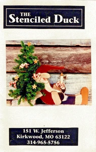 SANTA AT REST Woodcraft and Decorative Painting Pattern by The Stenciled Duck - Picture 1 of 1