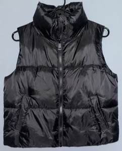 Girls' Solid Puffer Vest Art Class Black Onyx Size XL (14) - Picture 1 of 3