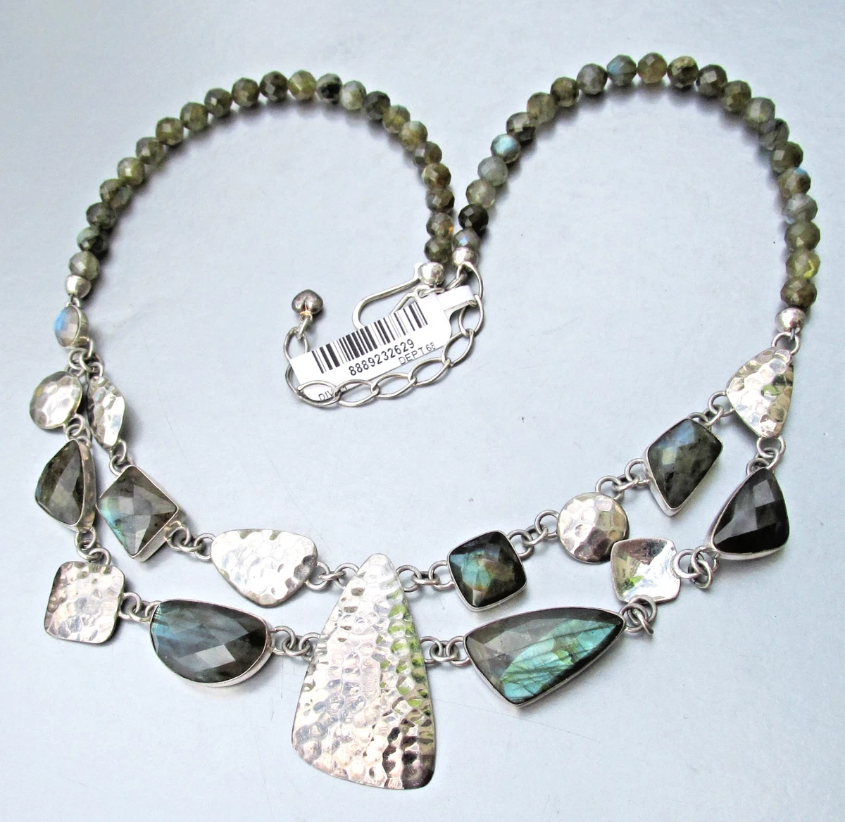 Collar Hombre De Piedra Natural De Labradorita – Piedras Alexah