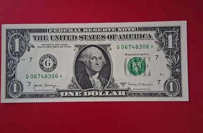 2017A Chicago Star Note One Dollar Bill F Sheet 500K Run - Image 1 of 4