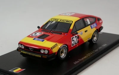 Spark Alfa Romeo GTV6 #52 Micangeli Zapico Sala 24h Spa 1984 1/43 SB423 - Immagine 1 di 3