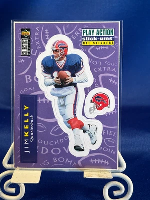 1996 CC Play Action Stick-Ums Jim Kelly  Sticker #S12 - Bills - Image 1 of 2