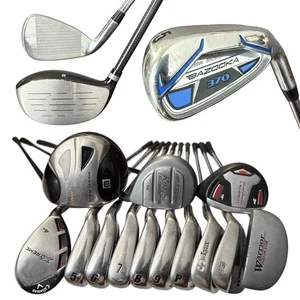 Men’s RH +1” Golf Club Set Wilson Cobra Callaway Bazooka Reg Flex Graphite Steel - Picture 1 of 19