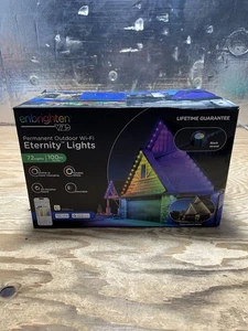 Enbrighten - Permanent Outdoor WiFi - Eternity Lights - 100Ft -Black Strand - Picture 1 of 8