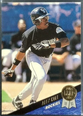 1993 Leaf Alex Cole #312 - Image 1 of 3