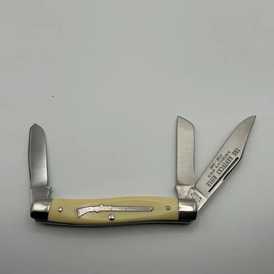 NAVAJA DE BOLSILLO SCHRADE USA NUEVA YORK CM-1 (11268) RIFLE KENTUCKY 1750-1880 3 HOJAS Foto 1 de 4