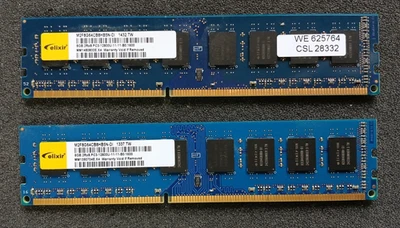 Elixir DIMM Kit 2x 8GB, DDR3-1600, CL11 (M2F8G64CB8HB5N-DI) - Bild 1 von 2