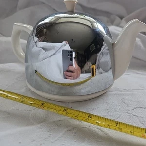 Vtg 1956 England teapot Feltoline heat retaining felt liner teacozy Everwarm K - Foto 1 di 17