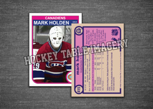 Custom Hockey Card - 1982-83 - #415 Mark Holden - OPC O-Pee-Chee alike