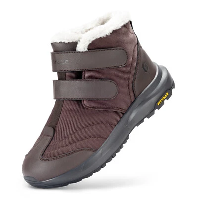 Botas de neve FitVille masculinas extra largas sapatos de inverno ao ar livre impermeáveis leves - Imagem 1 de 4