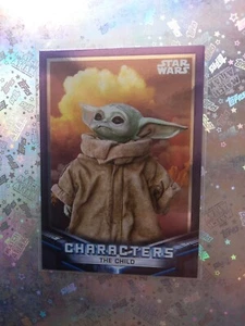 TOPPS STAR WARS MANDALORIAN C-16 PARALLELA PURPLE 21/50 CHARACTERS THE CHILD  - Imagen 1 de 10