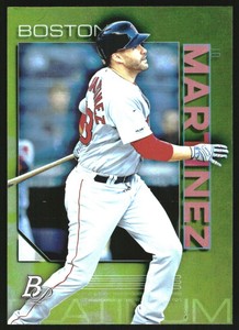 2020 Bowman Platinum Chartreuse #7 J.D. Martinez