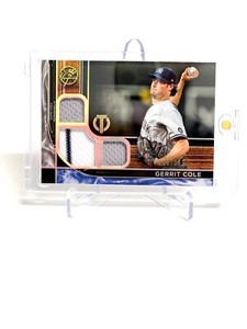 2022 Topps Tribute Gerrit Cole Triple Relic /199 #TTR-GC
