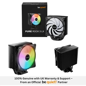 be quiet ! Refroidisseur CPU Pure Rock 3 LX | Silencieux Haute Performance | Partenaire UK - Photo 1/6