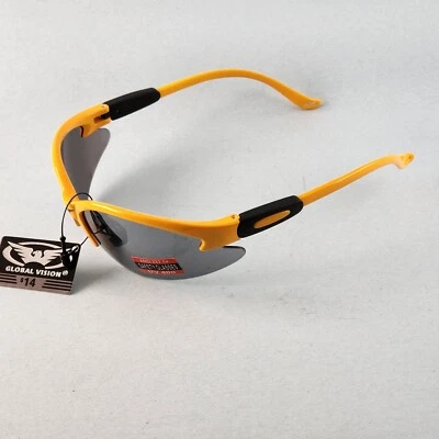 Global Vision Cougar Motorcycle Safety Glasses Various Colors AntiFog Lens Z87.1 - Image 1 of 4