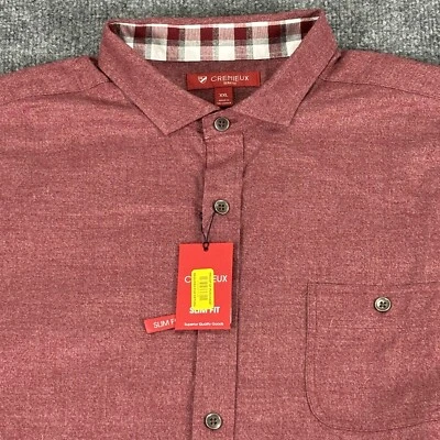Camisa CREMIEUX Abotonada Manga Larga Para Hombre Talla 2XL Roja Foto 1 de 4