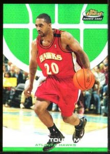 Salim Stoudamire Rookie Card 2005-06 Finest Refractors Green #113