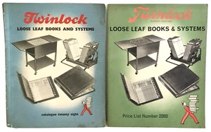 Vintage Percy Jones Twinlock Katalog & Preisliste Loseblatt Bücher Systeme - Bild 1 von 9