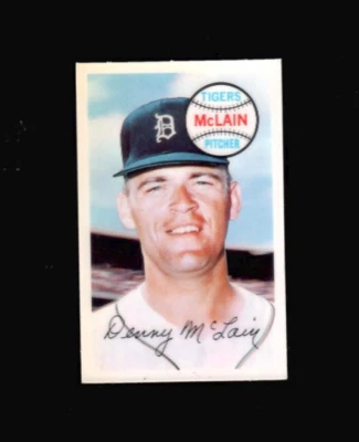 1970 Kelloggs #73 DENNY McLAIN Tigers No Cracks oddball Kellogg's - Image 1 of 2