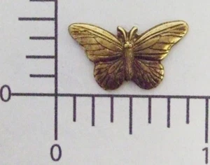 35193 3 piezas Hallazgo de joyería de mariposa victoriana pequeña oxidada de latón - Imagen 1 de 1