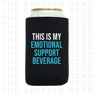 Emotional Support Koozie | Funny Beer Coozie | Beer Can Holder | Beer Cooler - Picture 1 of 1