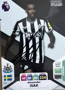 Newcastle United Alexander Isak Hand Signed Adrenalyn 24 Plus Card - Picture 1 of 1