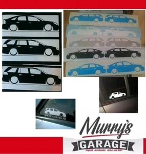 2x Opel Vectra C / Signum Aufkleber Lowered VFL, FL, GTS, Caravan Sticker, Decal - Picture 1 of 29