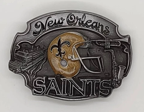 Vintage New Orleans Saints Belt Buckle Cover