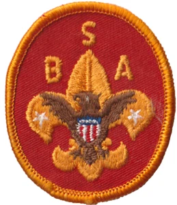 1960's BSA Universal Emblem Plastic Back Patch Dk Yellow Bdr (AR2930) - Picture 1 of 1