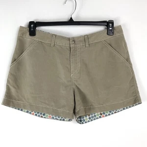 Pantalones Cortos Horny Toad Tiro Alto Para Mujer Talla 12 Beige Bolsillos Informales Verano Exterior - Imagen 1 de 9
