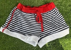 Bella Bliss Girls Size 5  Navy Red White Knit Shorts EUC - Picture 1 of 7