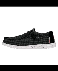 Wally Sport Mesh - Black White Men's Size 12 - Picture 1 of 4