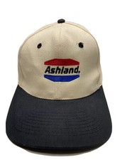 Ashland Cap Hat Beige Snapback KC Black bill Oil Equipment Manufacturing RARE