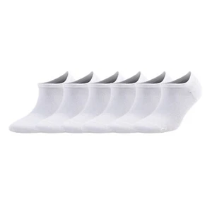 Men's White Ankle Sneaker Socks Bamboo Breathable Socks 6 Pairs - Picture 1 of 5