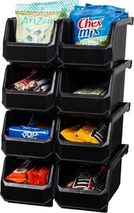 New-Plastic Containers for Organizing and Storage Bins for Closet, Kitchen, Offi - Picture 1 of 5
