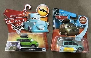 2009 Disney Pixar Cars Toon VAN-SAN Tokyo Mater & VAN w/ Eyes Change - Picture 1 of 4