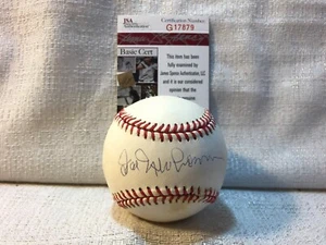 Béisbol Bobby Brown JSA autografiado de los Indios de Cleveland Hal Newhouser - Imagen 1 de 7