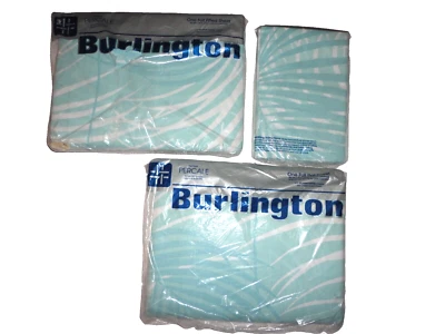 VINTAGE BURLINGTON KAPALUBLUE GRASS TROPICAL (4P) FULL SHEET SET - Image 1 of 4