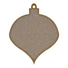 Bauble (Design 1) MDF Laser Cut Craft Blanks in Various Sizes
