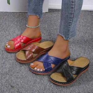 Zapatillas de plataforma de verano para mujer cómodas sandalias ligeras con cuñas para mujer gruesas - Imagen 1 de 16