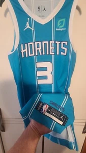 Terry Rozier 2020-21 Charlotte Hornets Game Worn Used Authentic Jersey Meigray - Picture 1 of 12