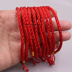 10 Stck. Rote Schnur Handarbeit Armband Kabbala Böser Blick Schutz Glücksgeschenk - Bild 1 von 7