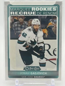 2021-22 O-Pee-Chee Rookie Base #640 Jonah Gadjovich - San Jose Sharks - Picture 1 of 1
