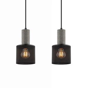 2-Pack Black Pendant Light Fixture, Adjustable Modern Hanging Ceiling Lightin... - Picture 1 of 6