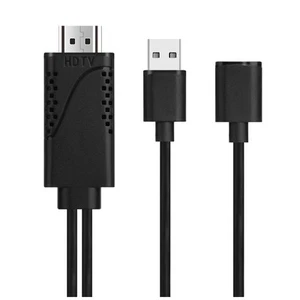 2 in 1 USB Buchse auf -Kompatibler Stecker HDTV Adapterkabel 1080P Digital 8305 - Bild 1 von 10