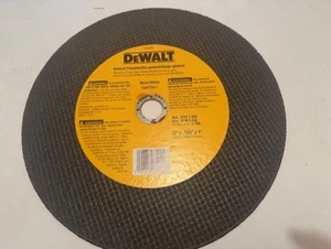MADE USA - DeWalt DW8004 12 x .105" X 1" General Purpose METAL CHOP SAW BLADE - Picture 1 of 5