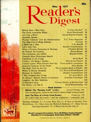 Reader's Digest - May 1971 - Dürer, Sidonie-Gabrielle Colette + Knud Rasmussen - Image 1 of 2