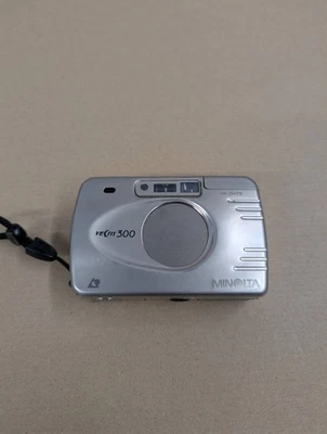 Minolta Vectis 300 Stainless Steel APS Film Camera Untested with Battery - Image 1 of 4